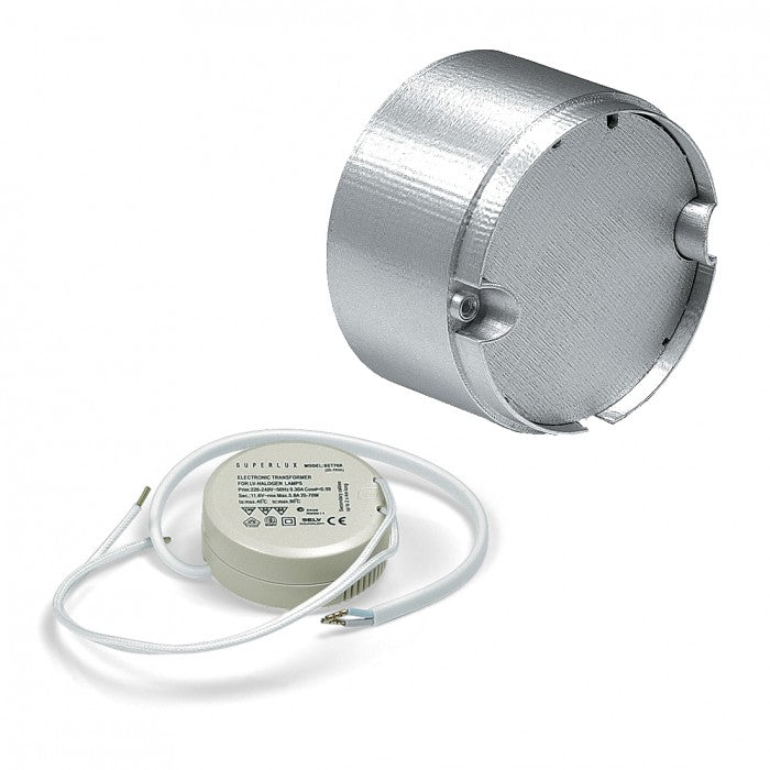 Surface Transformer Kit for LL series landscape lights Silver/Grey, Black, Copper LL-T70KIT-SI Superlux