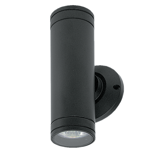 Tube Wall Up/Down Light Black, Silver/Grey, Coppe 35W LL0123-BL Superlux