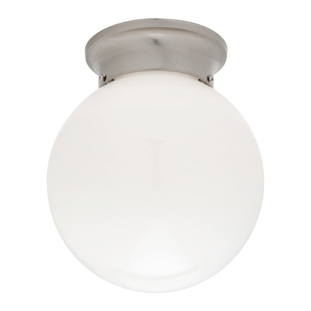 Opal Ball large DIY batten fix MA1808 - COLOUR - SATIN NICKEL