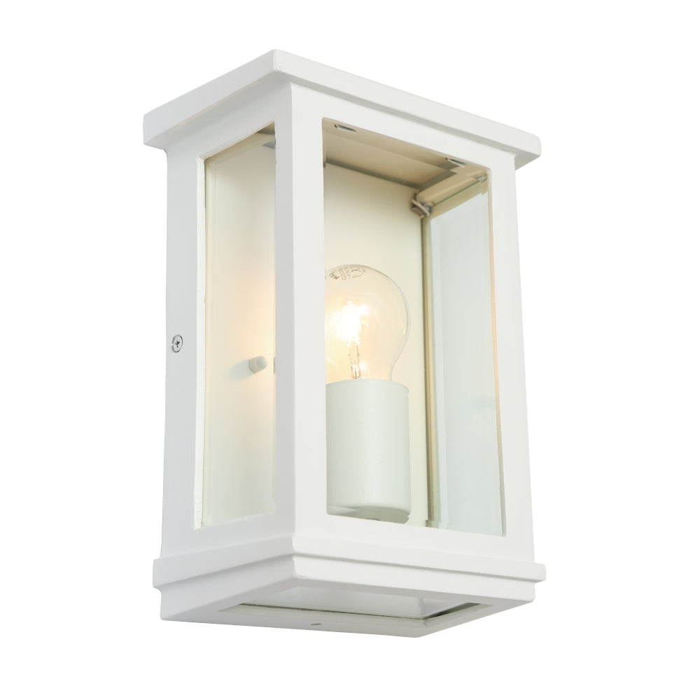 Madrid Small White Exterior Wall Light - MAD1ESMWHT