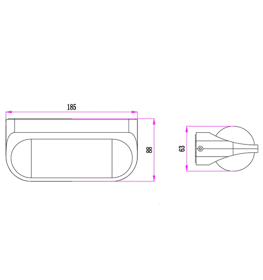 MARINA LED Up/Down Surface Mounted Wall Lights MARINA1