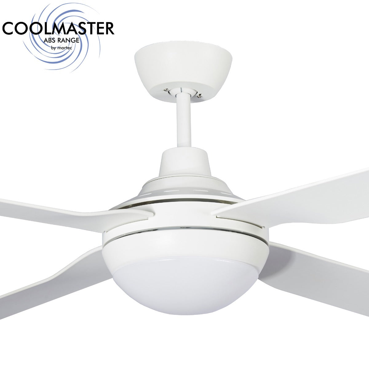 Discovery II 48" 4 Blade ABS Ceiling Fan with 15w CCT LED Light White MDF1243W