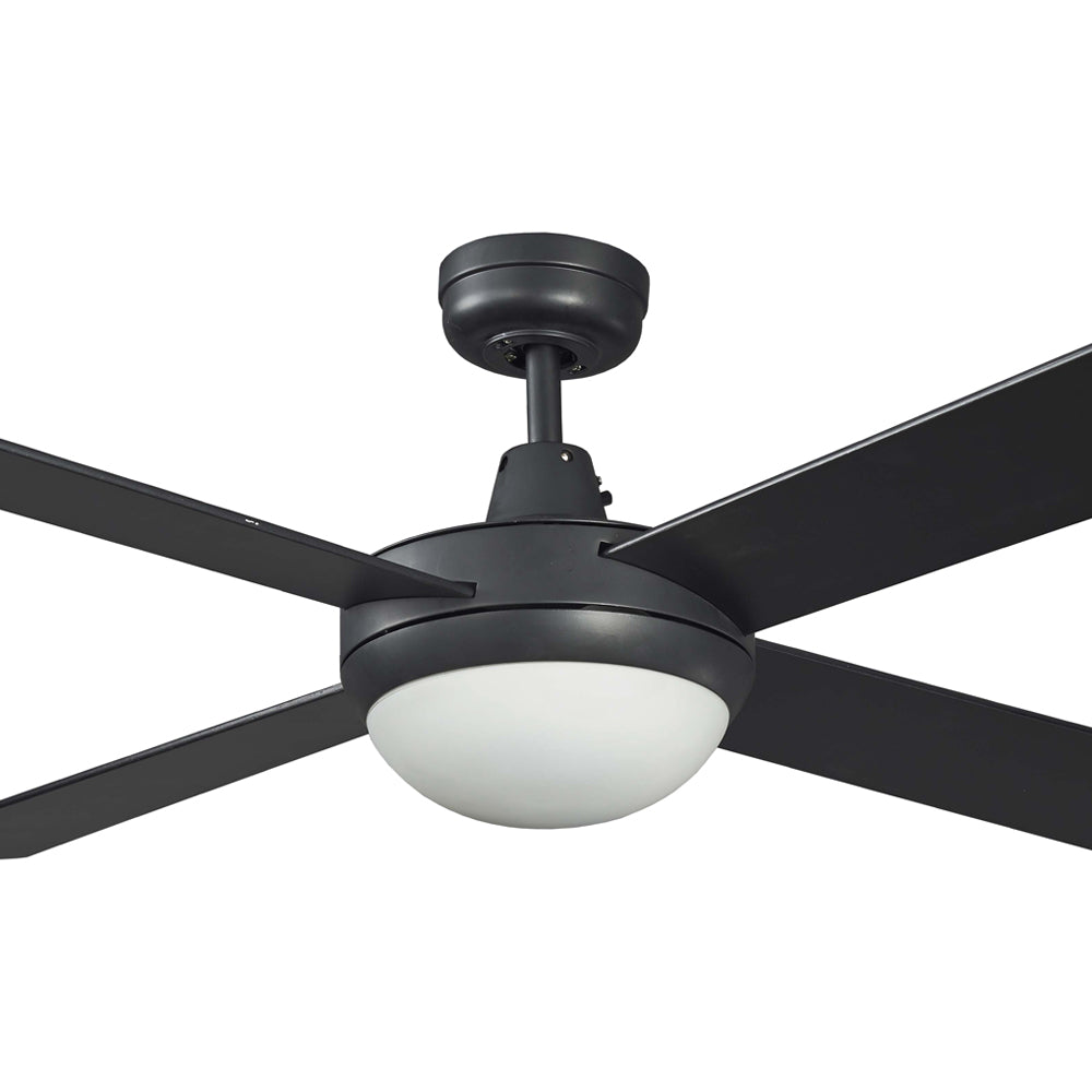 Lifestyle  52"  Ceiling Fan with Light 2 x E27 Matt Black DLS1344M