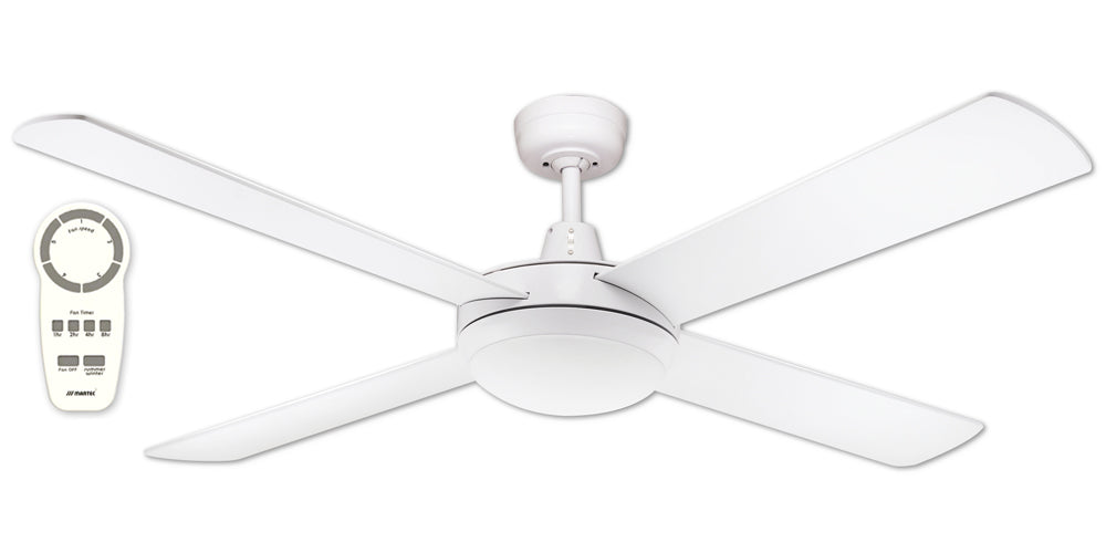 Lifestyle DC 52" 1300mm White Ceiling Fan With 24W Dimmable LED Light CCT - DLDC1343WR