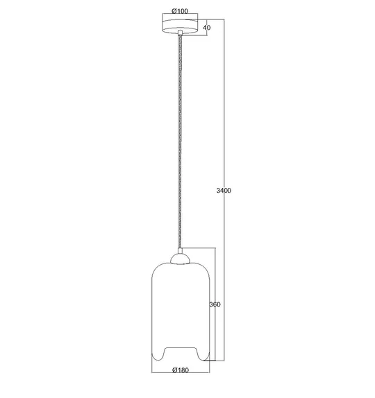 OBLONG SMOKED GLASS MASON3 CLA Lighting