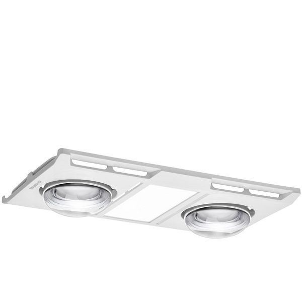 Profile Panel 2 High Performance Heater Fan Exhaust with 12W Tricolour LED Light