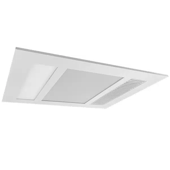 Phoenix 3 in 1 Bathroom Heater & High Extraction Exhaust Fan with 2 Tricolour LED Lights White