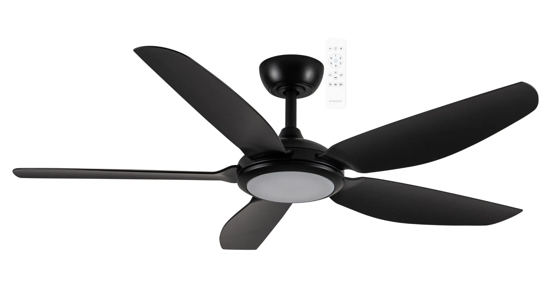 Esprit DC 52" Smart WIFI Ceiling Fan with Dimmable CCT LED Light Matt Black MDCE1353M
