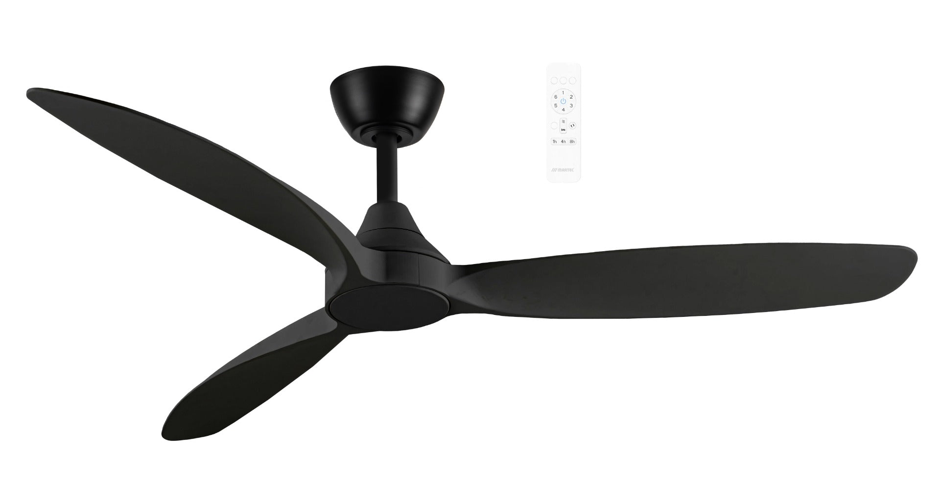 Seaforth DC 56" SMART WIFI Ceiling Fan Matt Black MQDC133WR