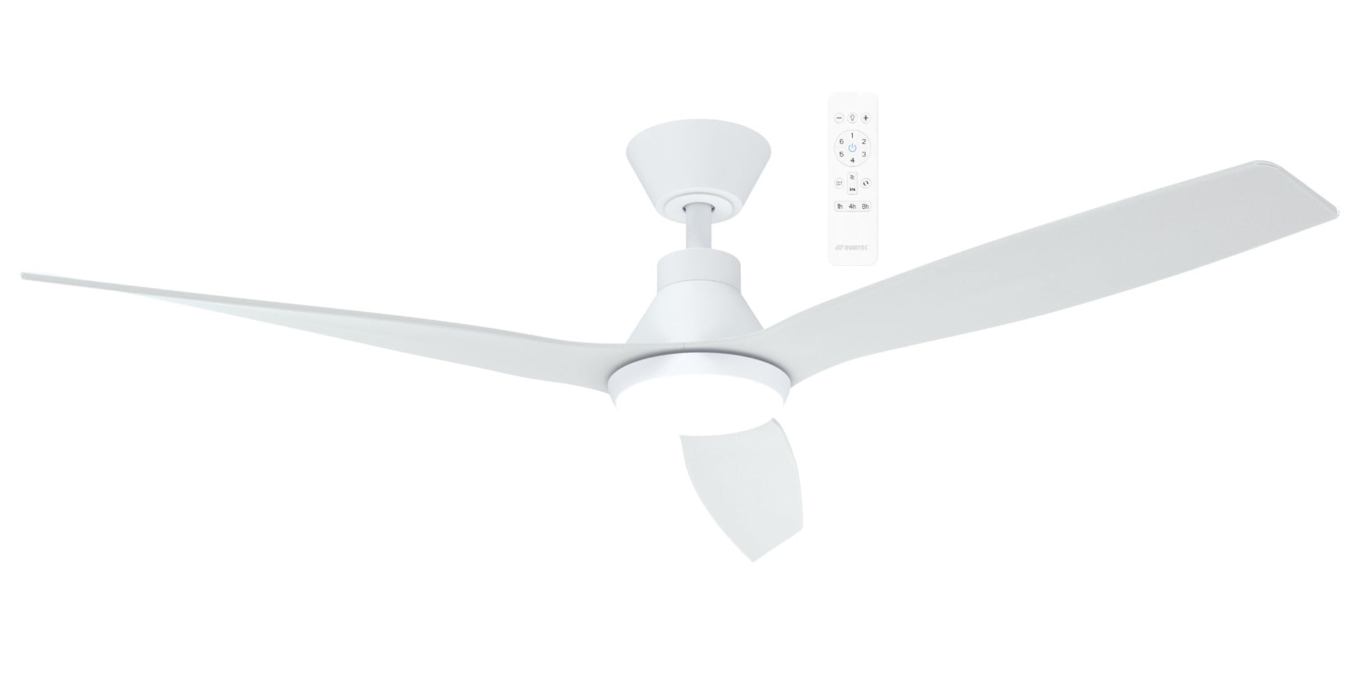 Seaforth DC 56" SMART WIFI Ceiling Fan With Dimmable CCT LED Light Matt Black with Teak Blade MDCS1433MT