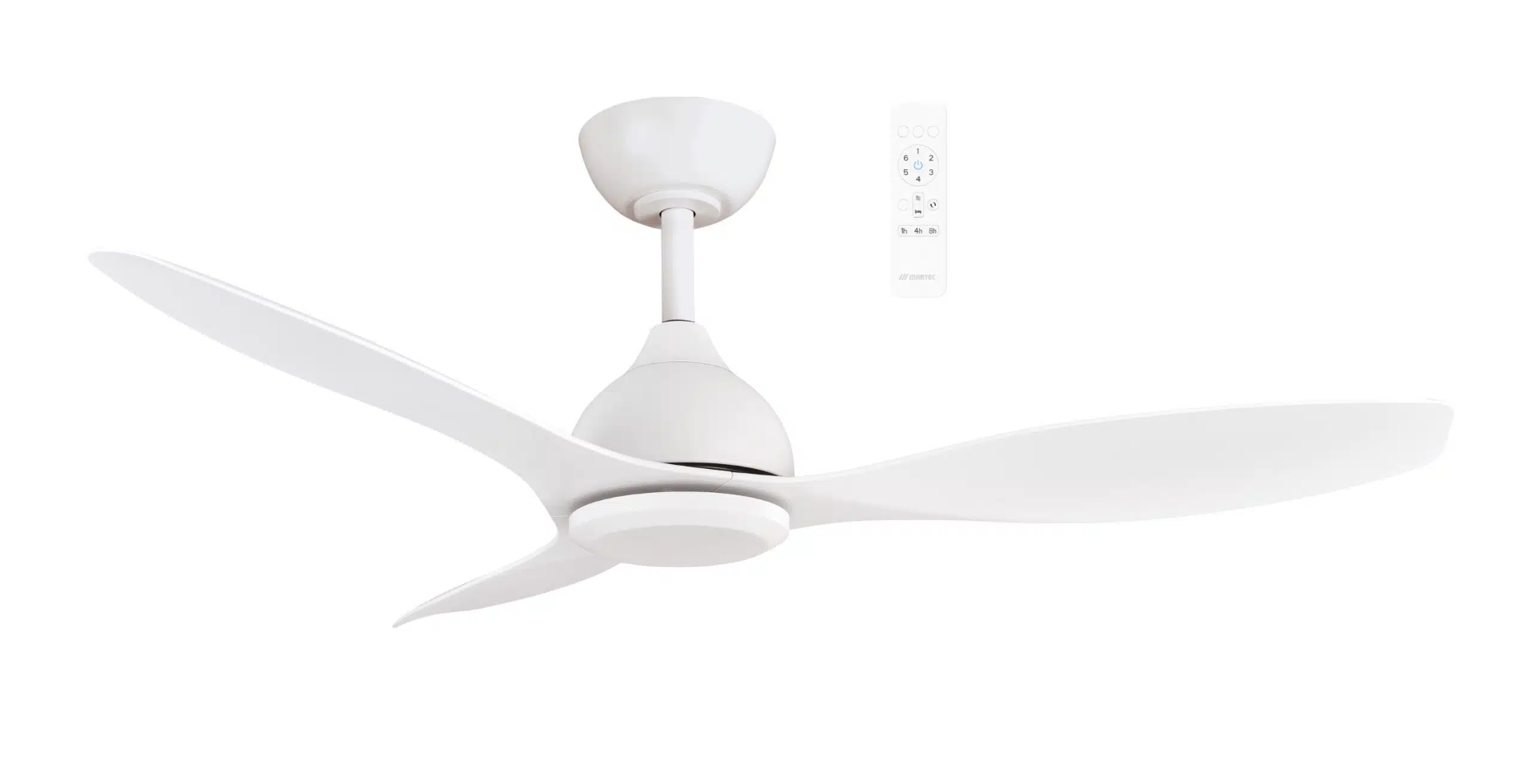 Elite DC 52" Smart WIFI Ceiling Fan Only Matt White MEDC133W