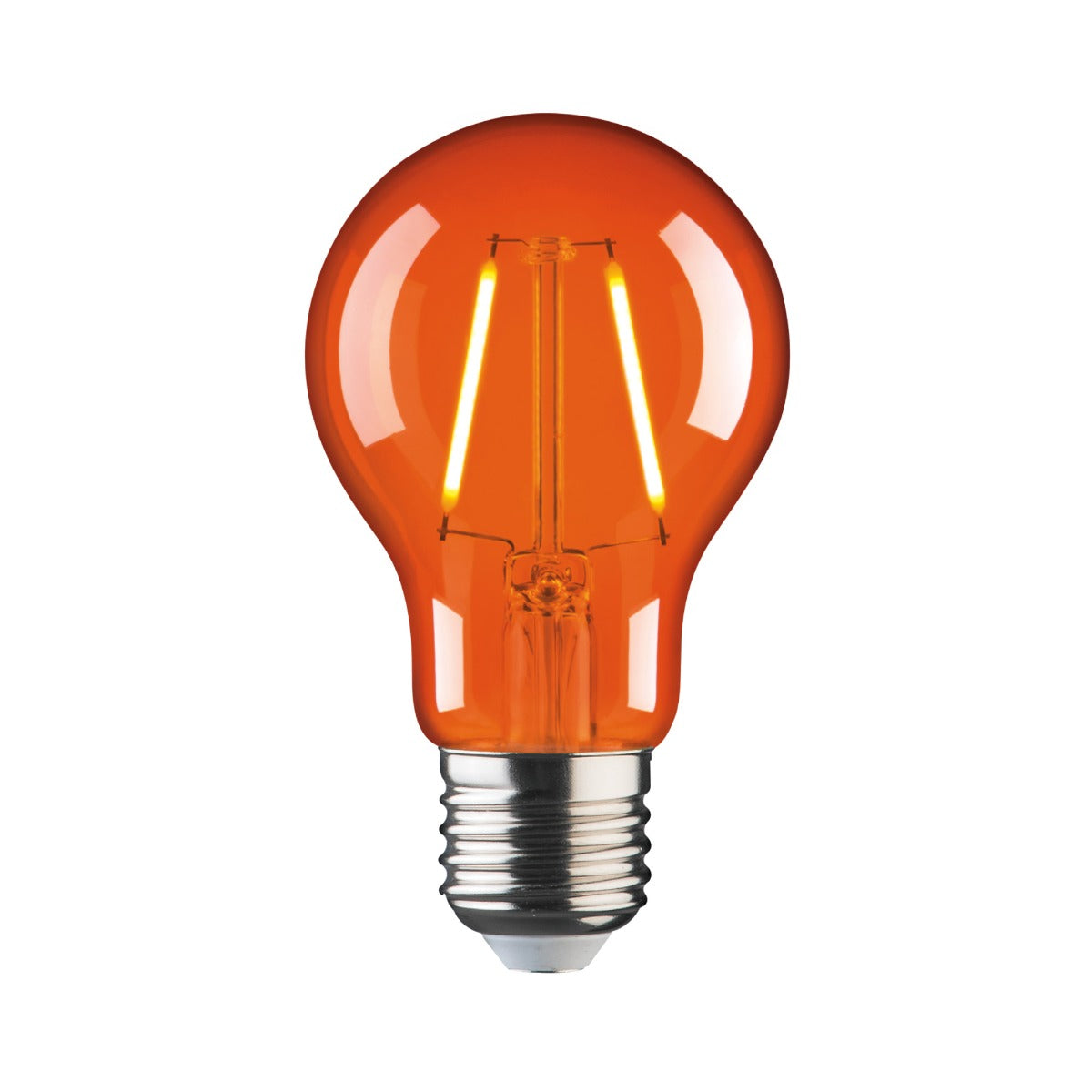 Coloured 2W LED Edison Screw E27 Party Festoon Light Globes-Orange