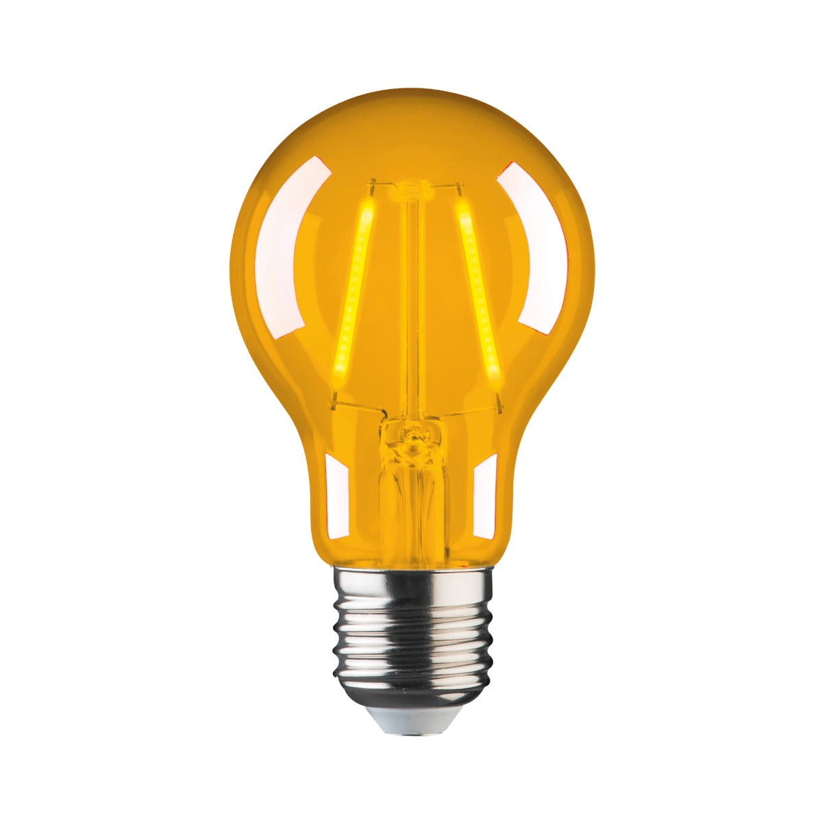 Coloured 2W LED Edison Screw E27 Party Festoon Light Globes-Yellow
