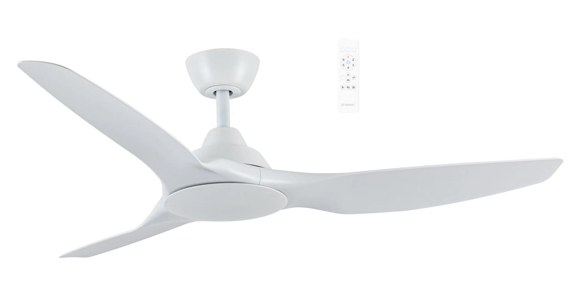 Impact DC 52" Smart WIFI Ceiling Fan Matt White MIDC133W