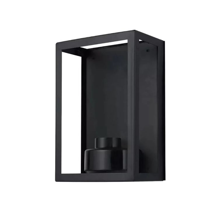 Vancouver E27 Flush Wall Exterior Small Matt Black - MLXVE27FSM