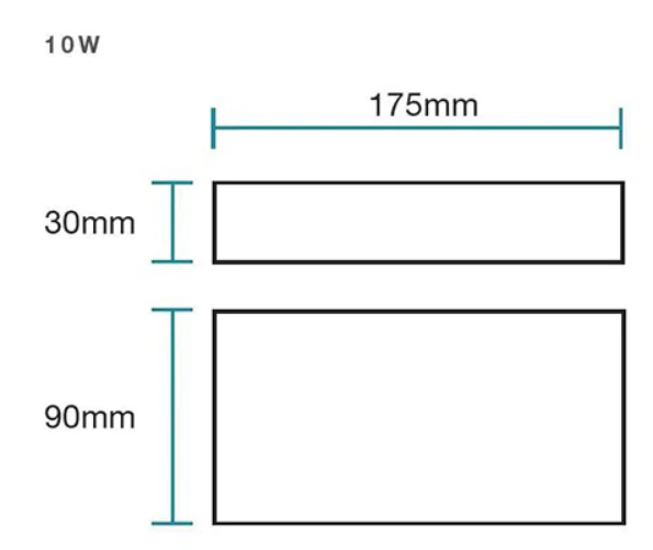 Modus 10W LED Tricolour Wall Exterior Medium White - MLXM34510W