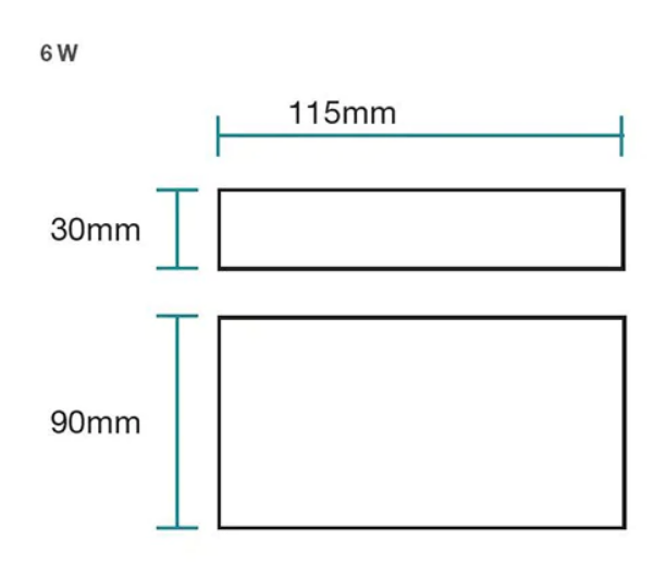 Modus 6W LED Tricolour Wall Exterior Small White - MLXM3456W