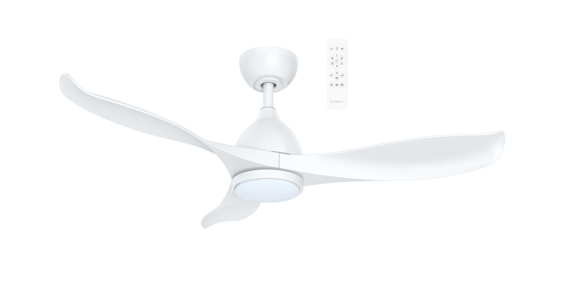 Scorpion DC 42" Smart WIFI Ceiling Fan with Dimmable CCT LED Light In White MSDC1033W