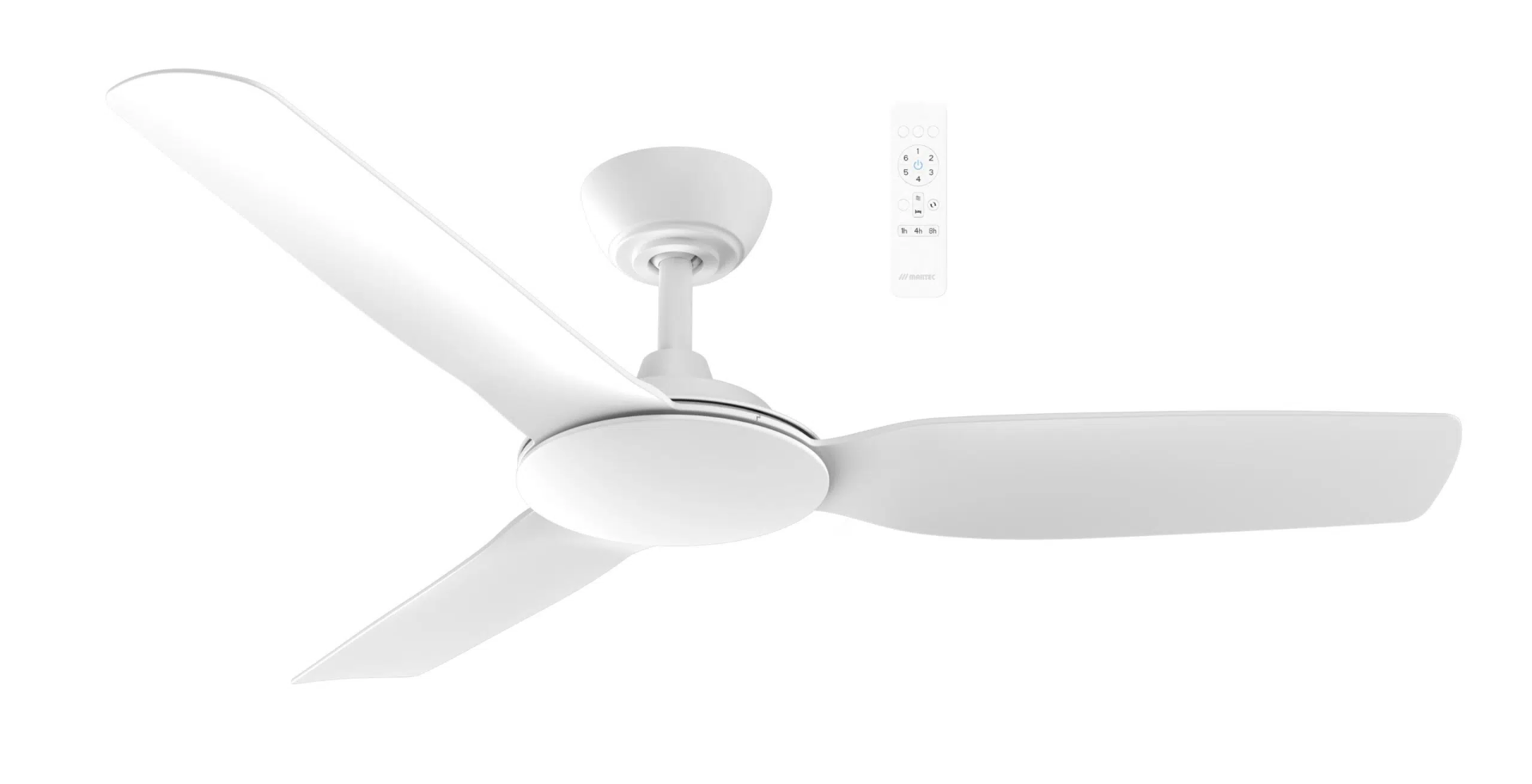 Viper DC 48" 3 Blade Smart WIFI Ceiling Fan Matt WhiteMVDC123W