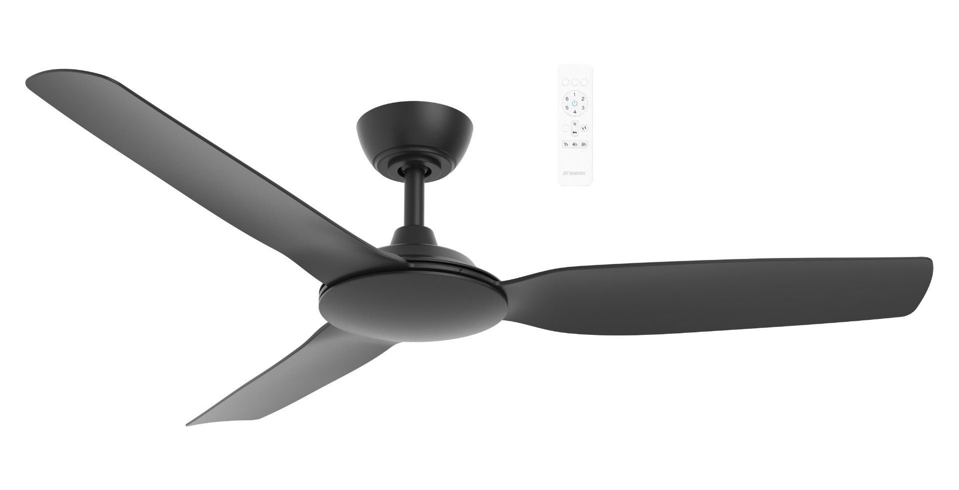 Viper DC 52" Smart WIFI Ceiling Fan In Matt Black MVDC133M