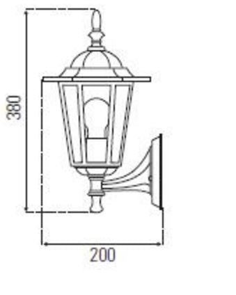 Tilbury exterior wall bracket MX4011WHT