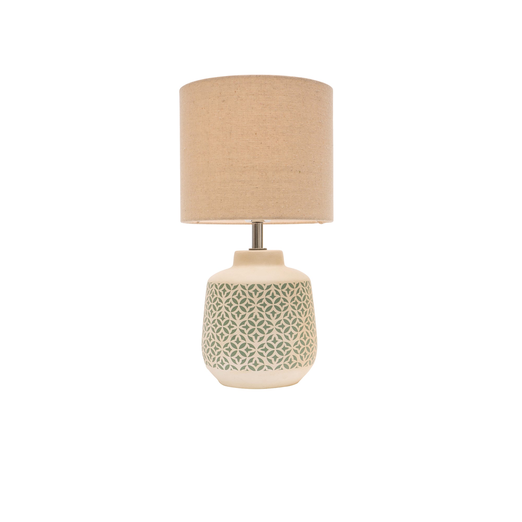 Natalia Off White 40W B22 Table Lamp - A57811