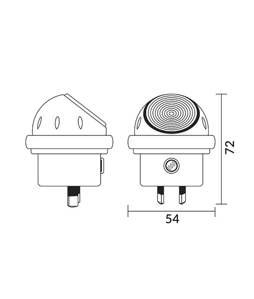 Interior LED Wall Utility Night Light 0.2W 6500K - NIGHT01