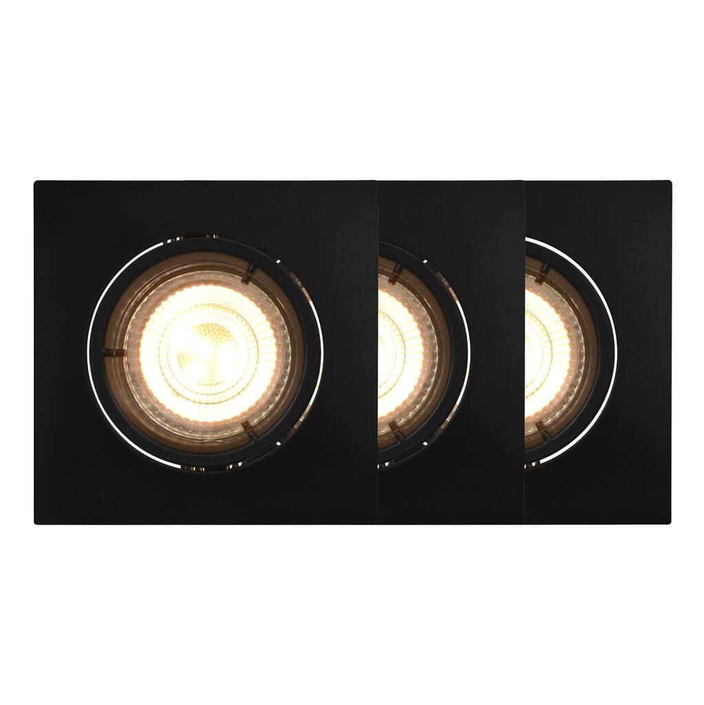 Carina Smart Light Square 3-Kit Built in Metal Black - 2015680103