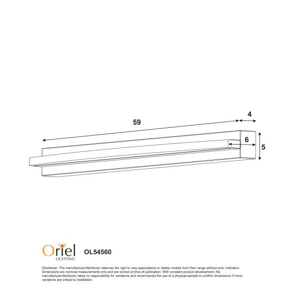 GEBO.60 CTS WALL LIGHT CHROME OL54560CH