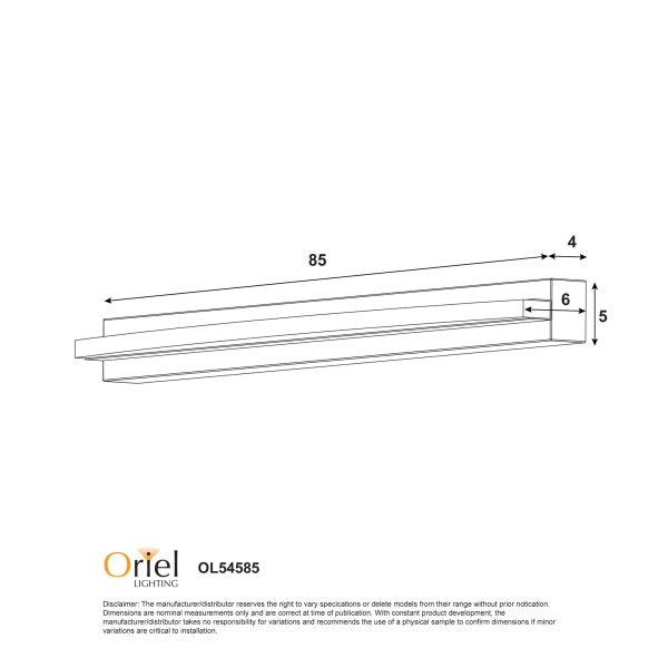 GEBO.85 CTS WALL LIGHT CHROME OL54585CH