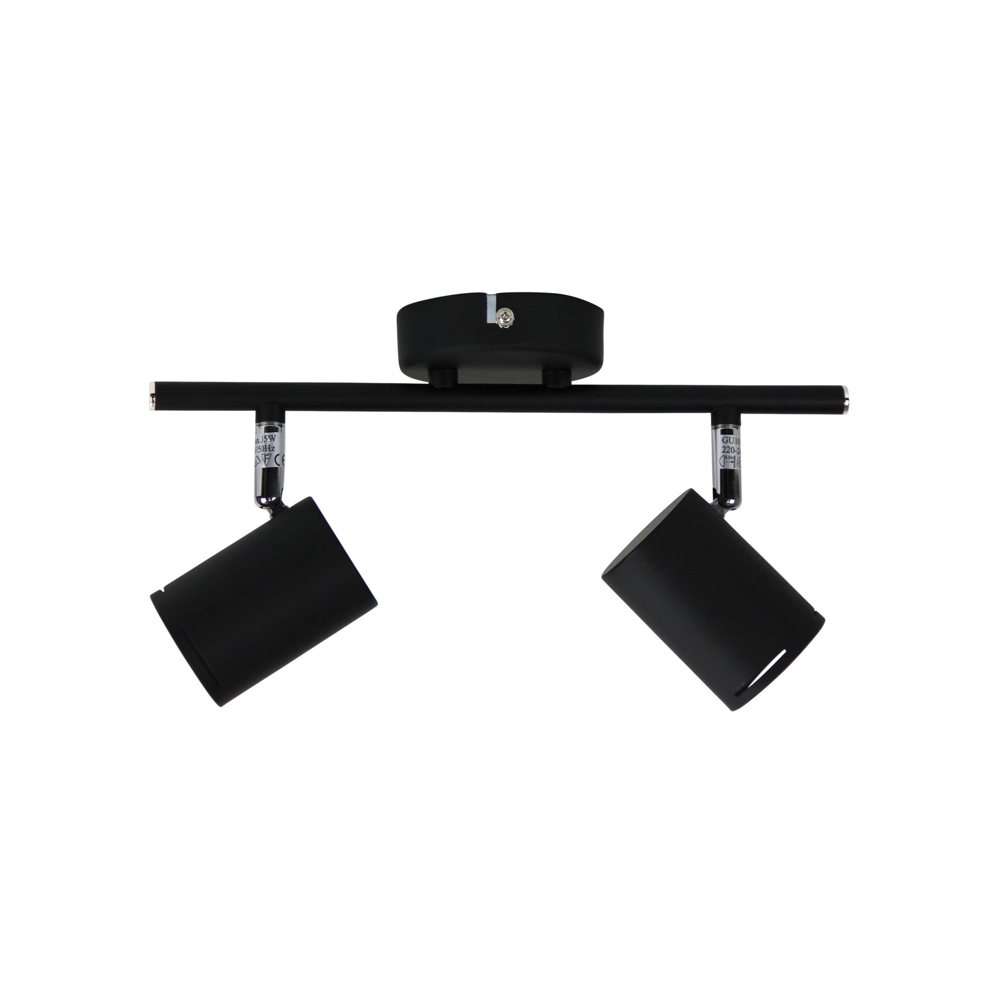 BARIL 2 LIGHT GU10 SPOT MATT BLACK - OL58611/2BK
