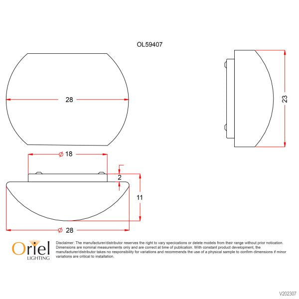ELBA FLUSH MOUNT OPAL WALL LIGHT - OL59407