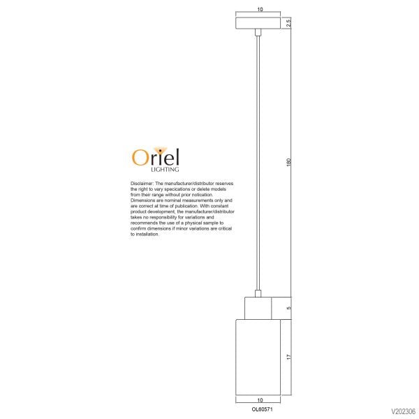 NINA SINGLE PENDANT WOOD & OPAL OL60571