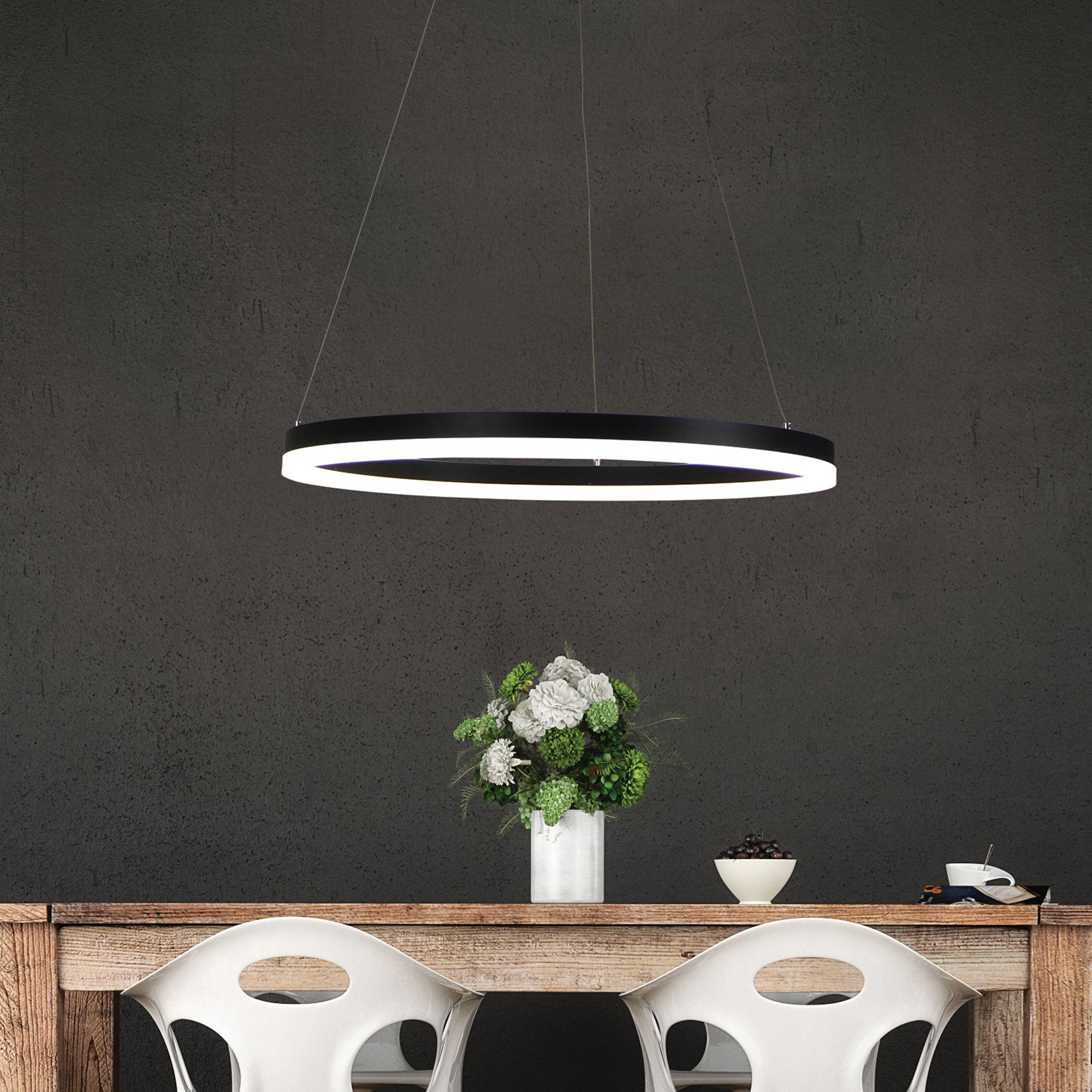 CRONUS.60 LED RING PENDANT BLACK - OL60934/60BK