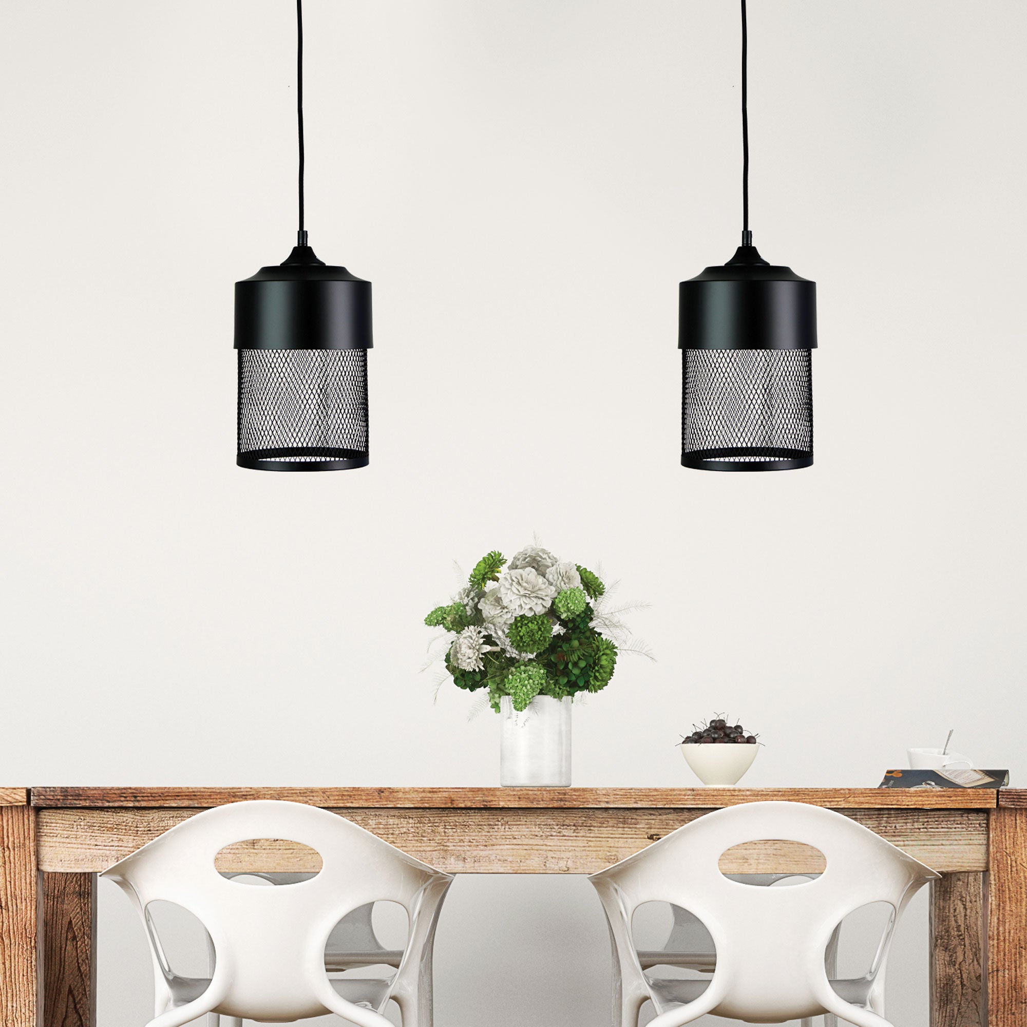 CHESTER.18 SINGLE MESH PENDANT BLACK - OL63251BK