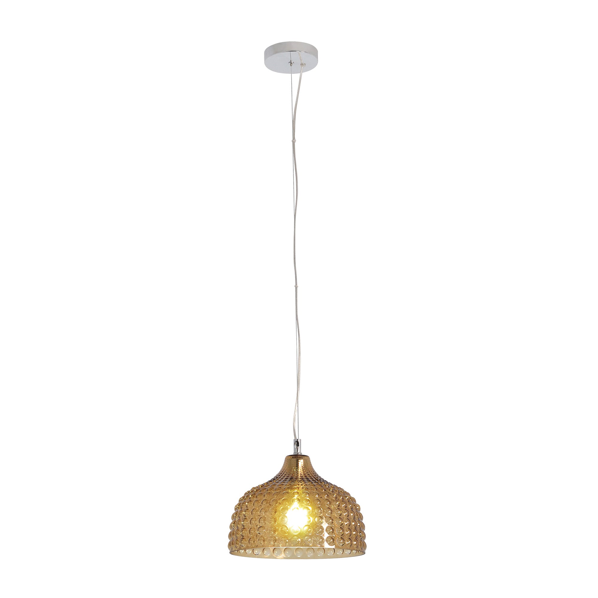 CARA.28 Delightful Amber Glass Pendant - OL63271AM