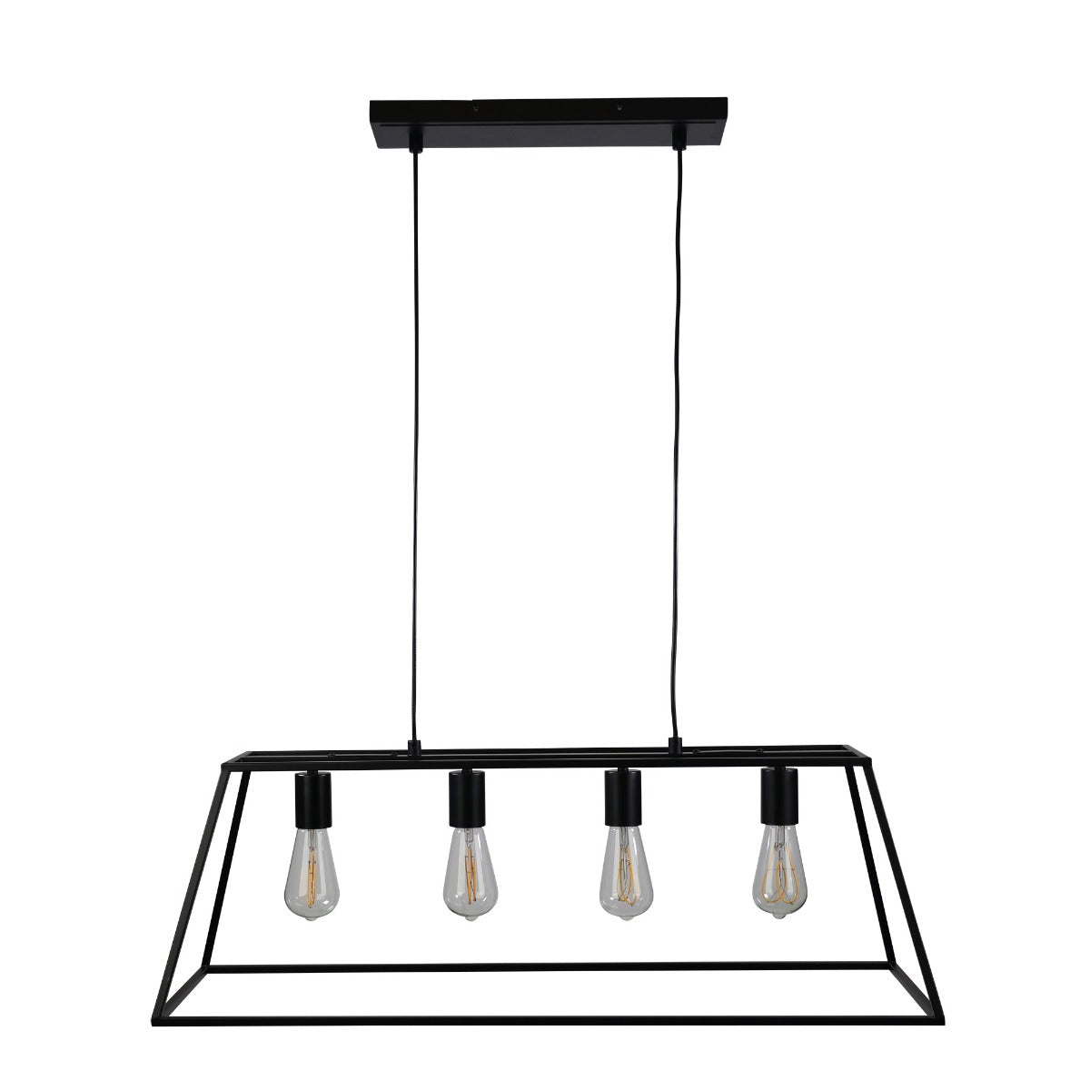 WAINSCOTT.4 4 LIGHT PENDANT BLACK OL63744BK