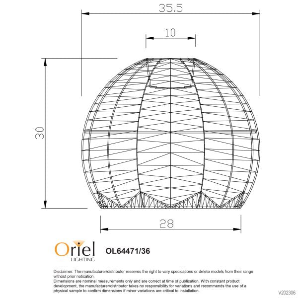 KOGA.48 NATURAL RATTAN SHADE E27 - OL64471/48