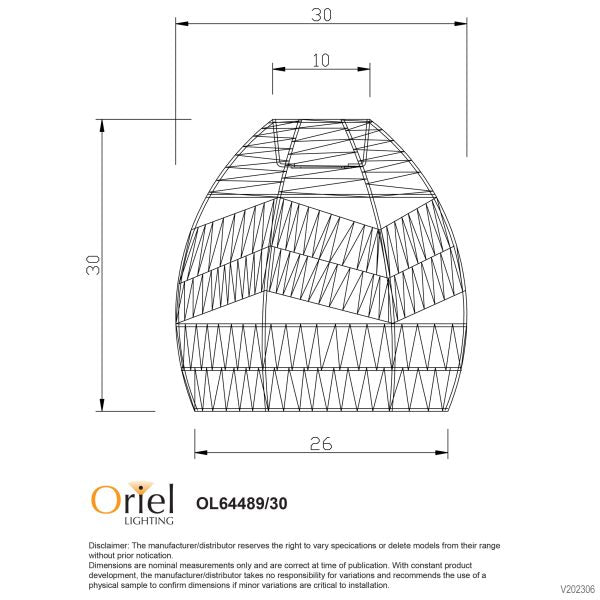KUPANG.30 NATURAL STRING SHADE ONLY - OL64489/30