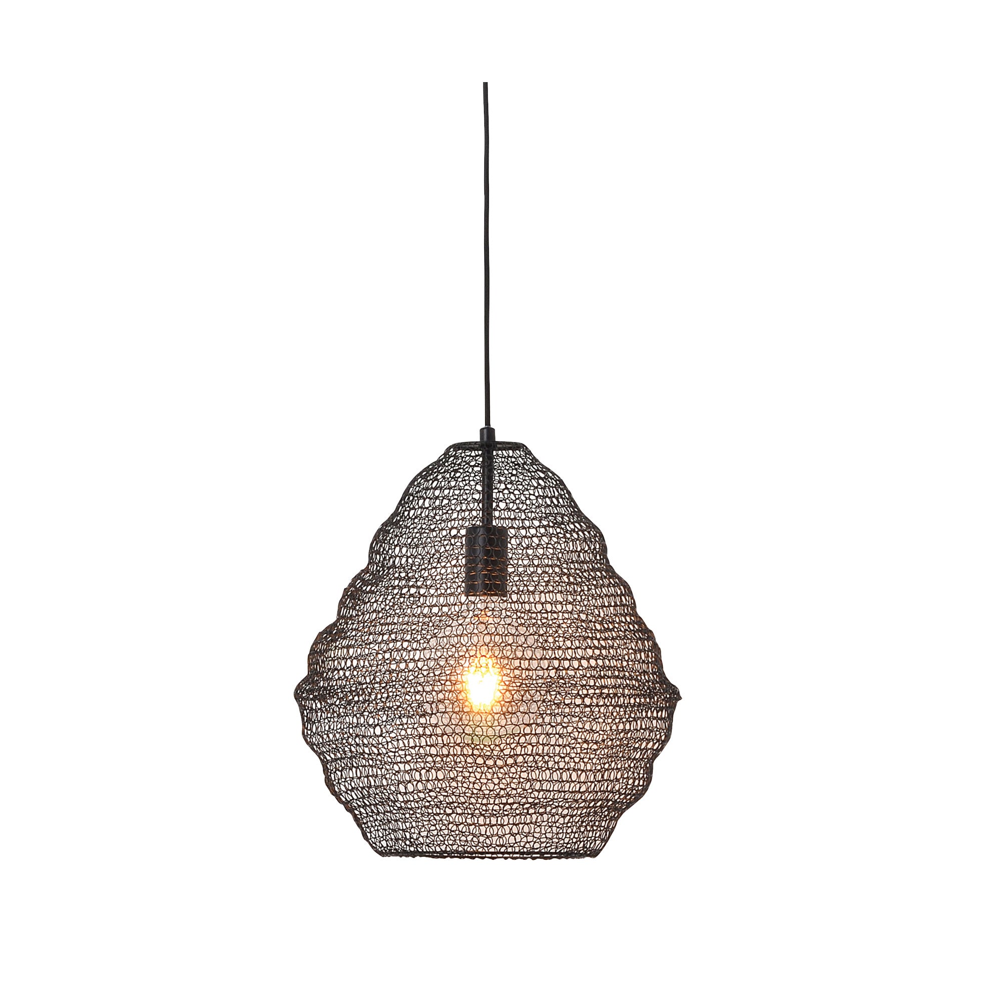 MUDAG.40 LARGE MESH PENDANT BLACK - OL64523BK