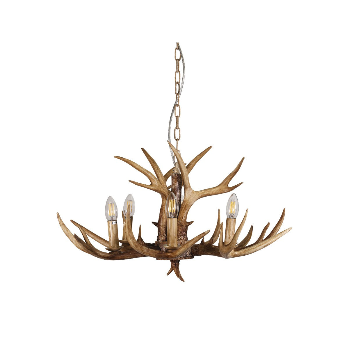 HYORT 6 LIGHT PENDANT KD NATURAL FINISH E14 OL65272/6