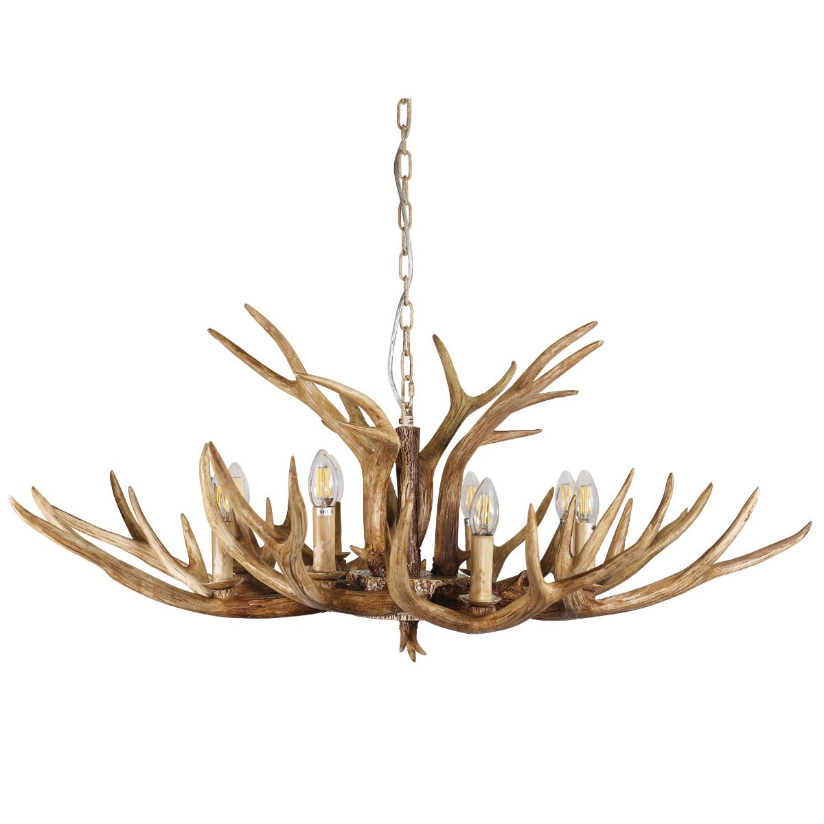 HYORT 8 LIGHT PENDANT KD NATURAL FINISH E14 OL65272/8