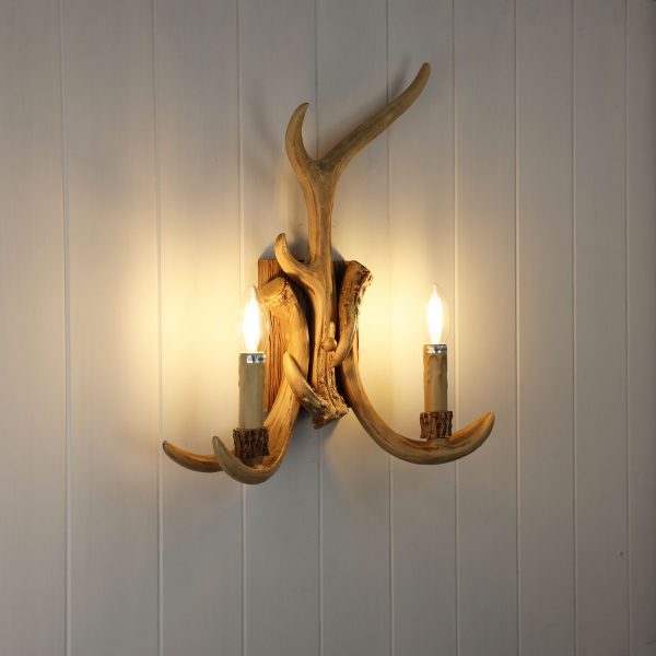 HYORT 2 LIGHT WALL LIGHT NATURAL FINISH E14 OL65273/2