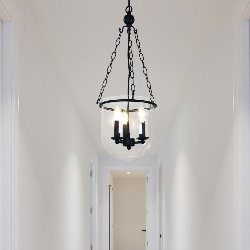 WESTON 3-LIGHT SINGLE BOWL PENDANT E14 OL65621BK