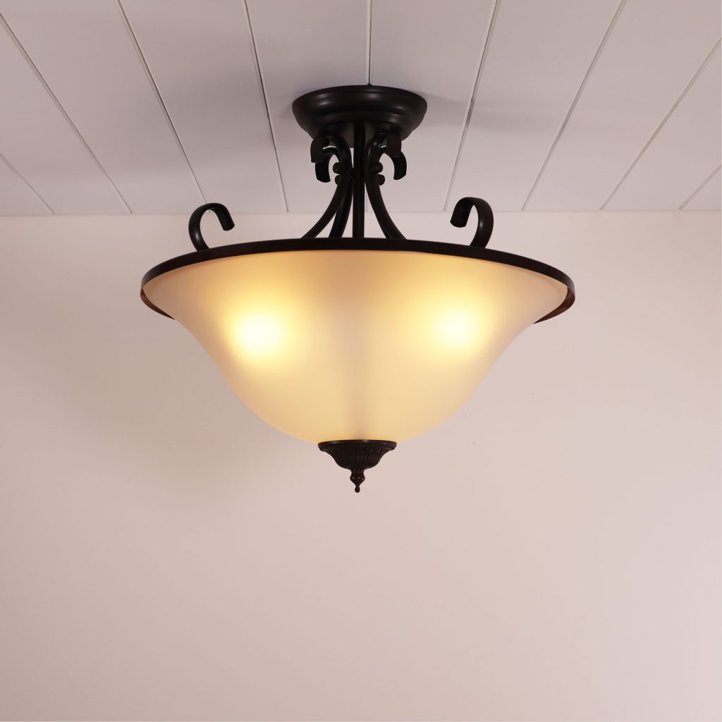GASTON II 3LT SEMI-FLUSH FITTING BRONZE OL65933BZ