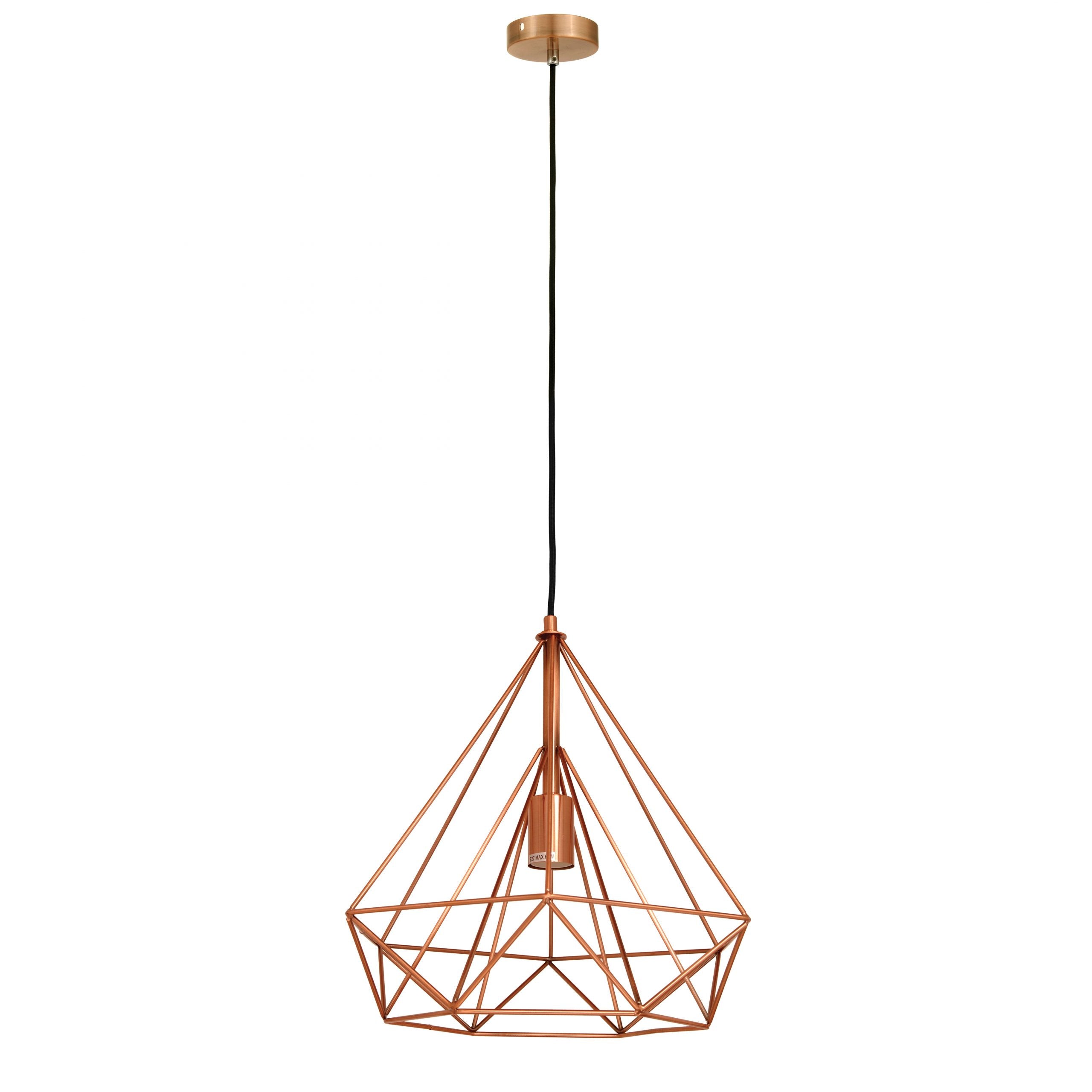 LENOX Antique Copper Geometric Urban Style Pendant - OL67761AC