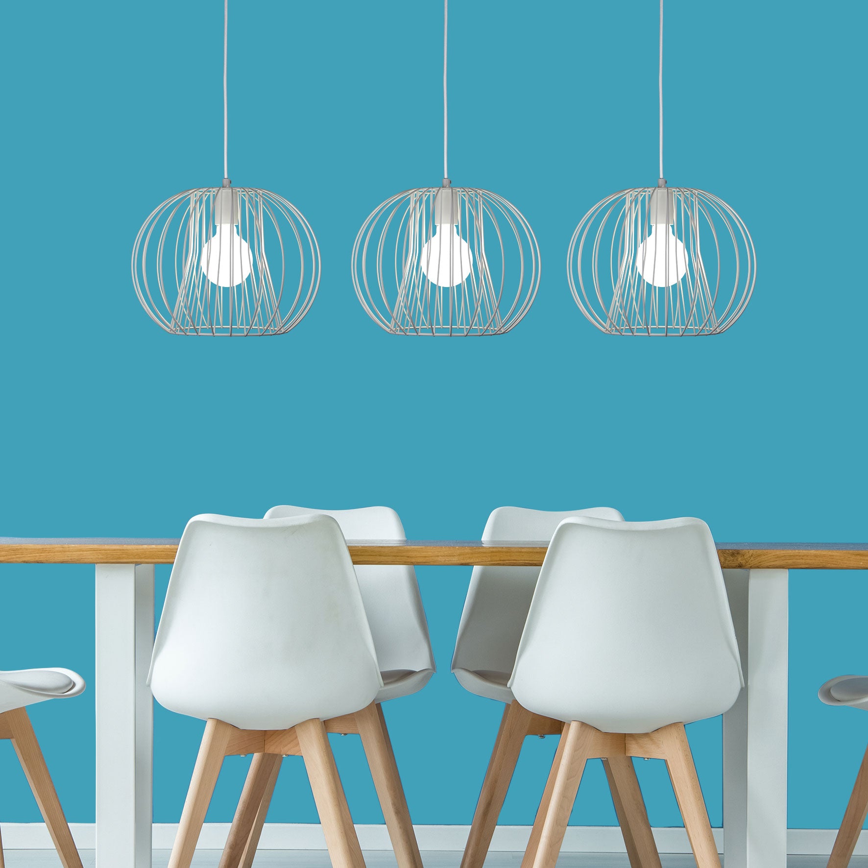 MALO.35 SINGLE WIRE PENDANT WHITE - OL68750/1WH