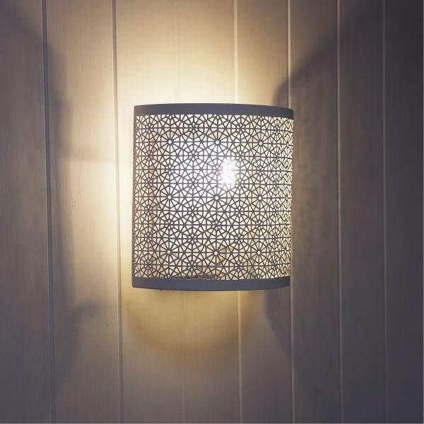 BASTIA WALL LIGHT WHITE LASER CUT OL68791WH