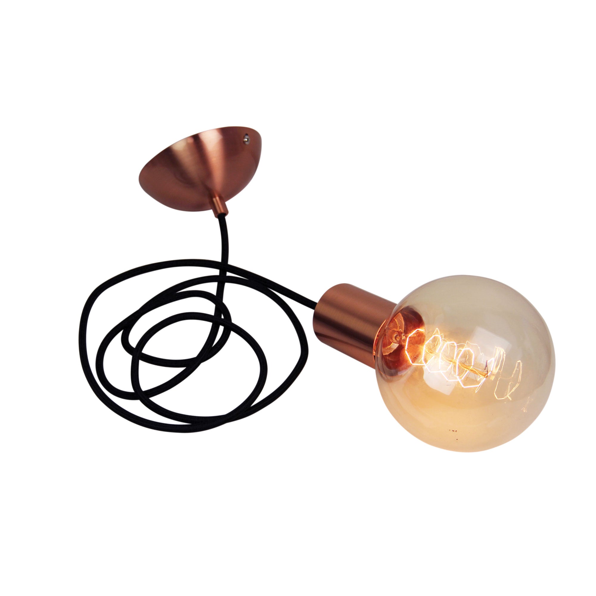 POP.2 SINGLE SUSPENSION COPPER / BLACK CORD - OL69281CO