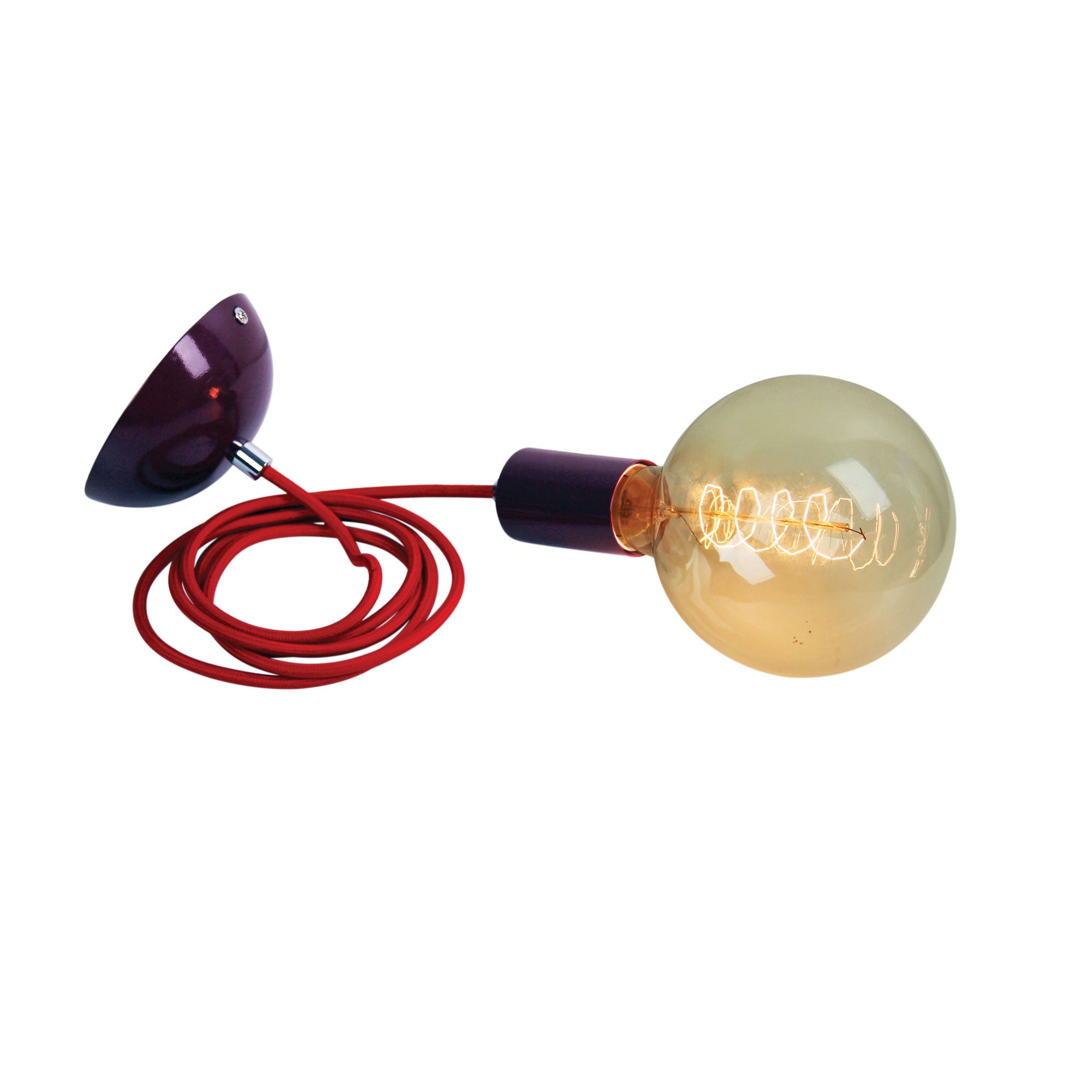 POP SINGLE PENDANT SUSPENSION RED - OL69281RD